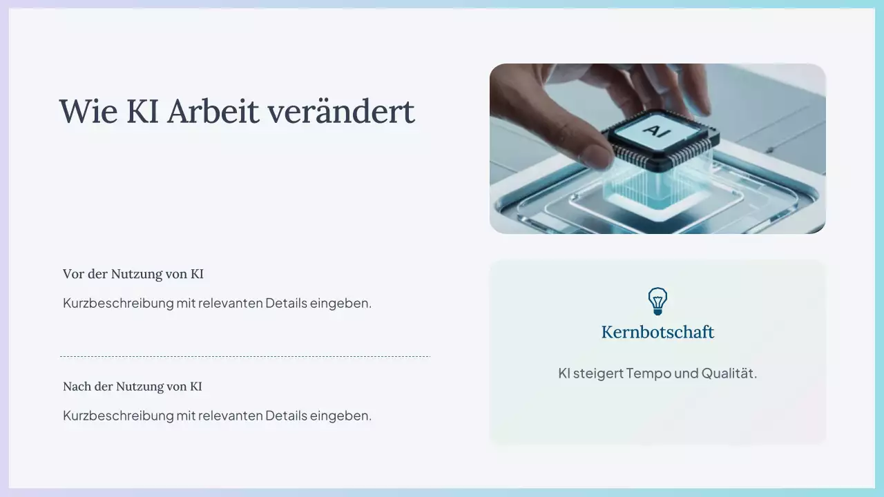 Präsentation des Blue Simple AI-Kurses