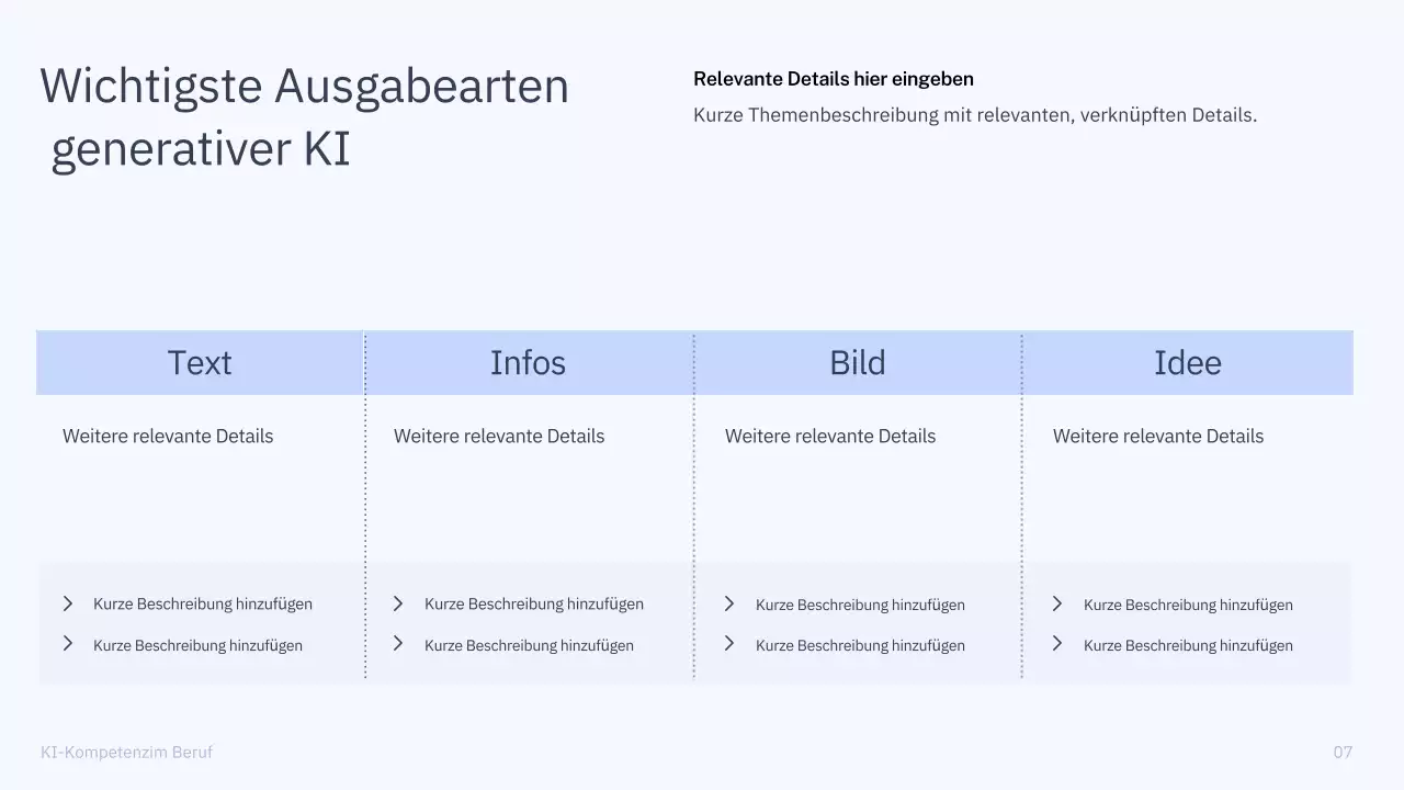 Präsentation des einfachen KI-Kurses „Blau und Grau“