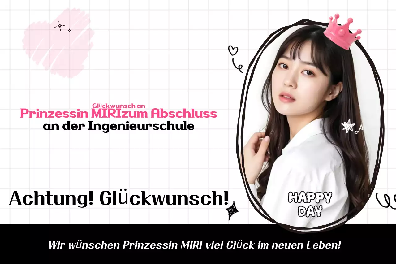 Rosa Baby-Abschlussjubel