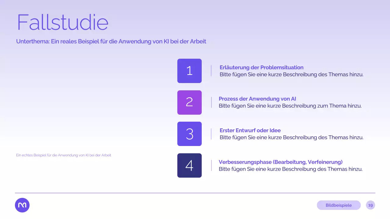 Präsentation des Purple Modern AI-Kurses