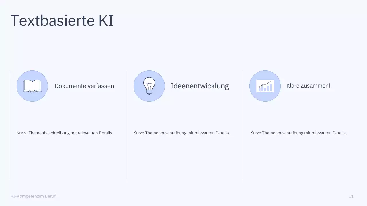 Präsentation des einfachen KI-Kurses „Blau und Grau“