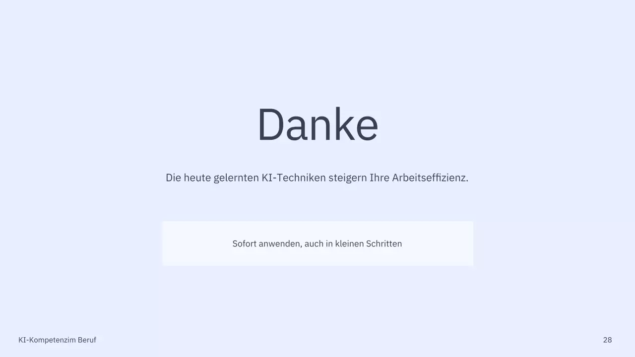 Präsentation des einfachen KI-Kurses „Blau und Grau“