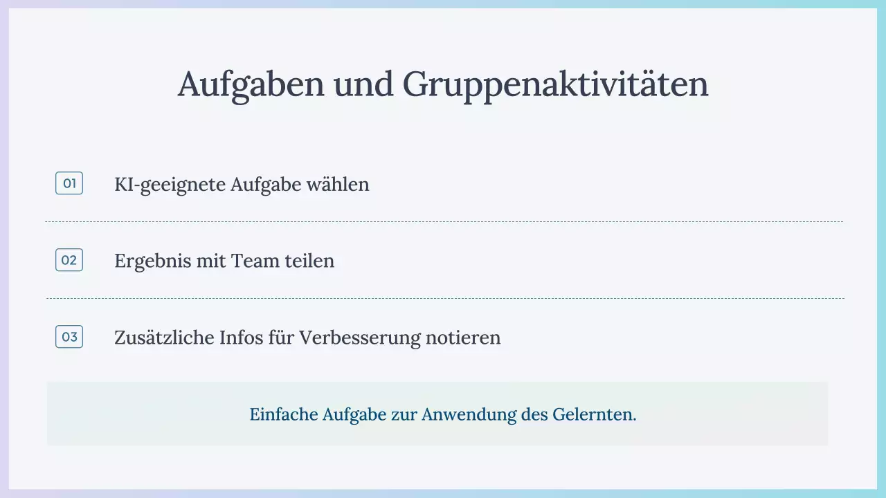 Präsentation des Blue Simple AI-Kurses