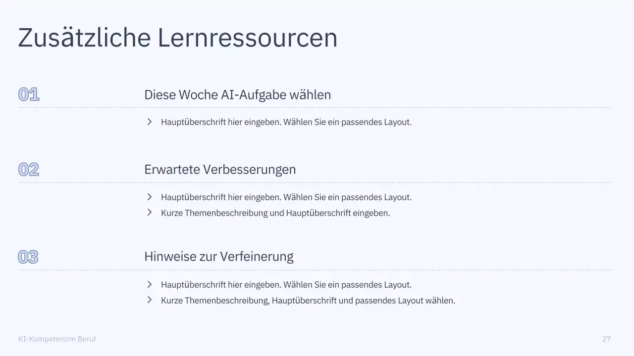 Präsentation des einfachen KI-Kurses „Blau und Grau“