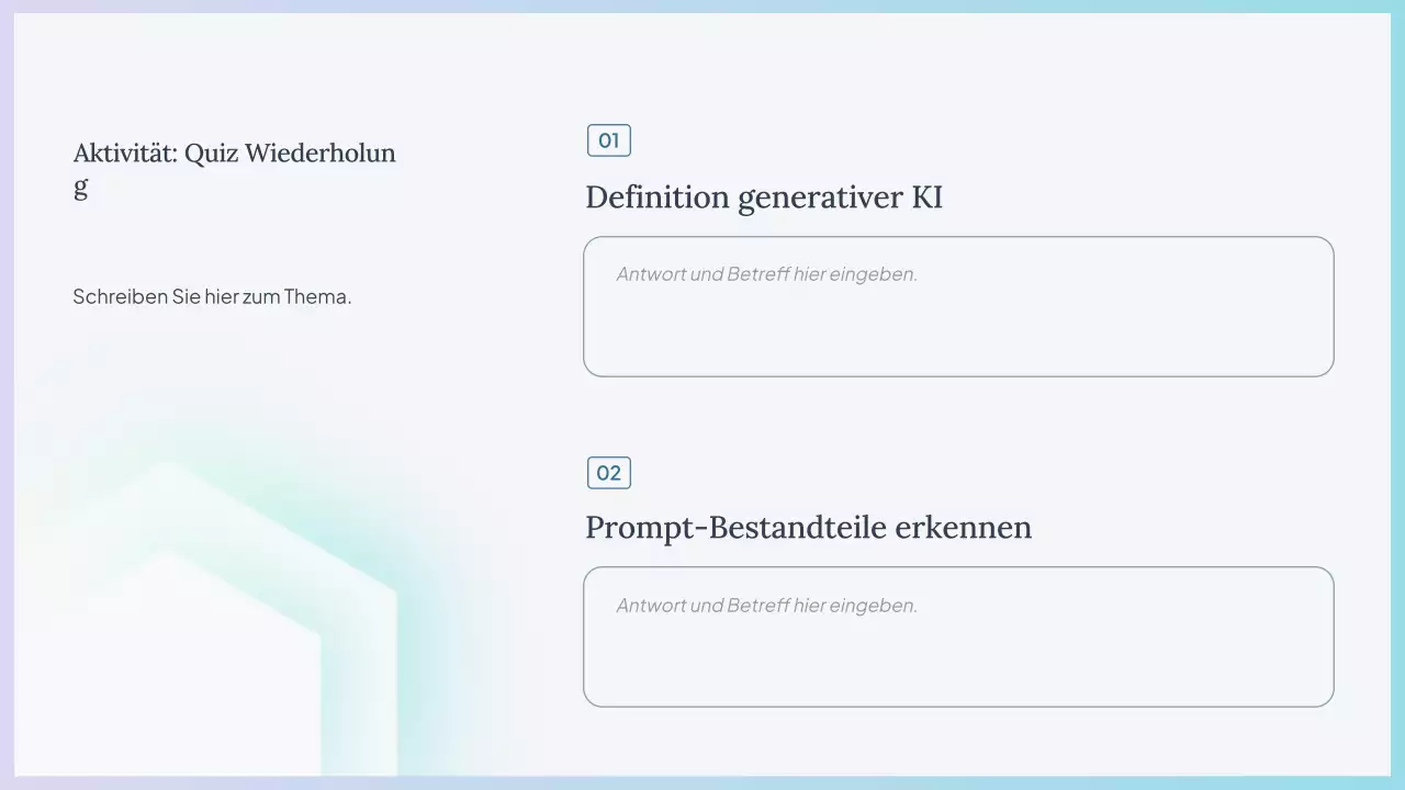 Präsentation des Blue Simple AI-Kurses