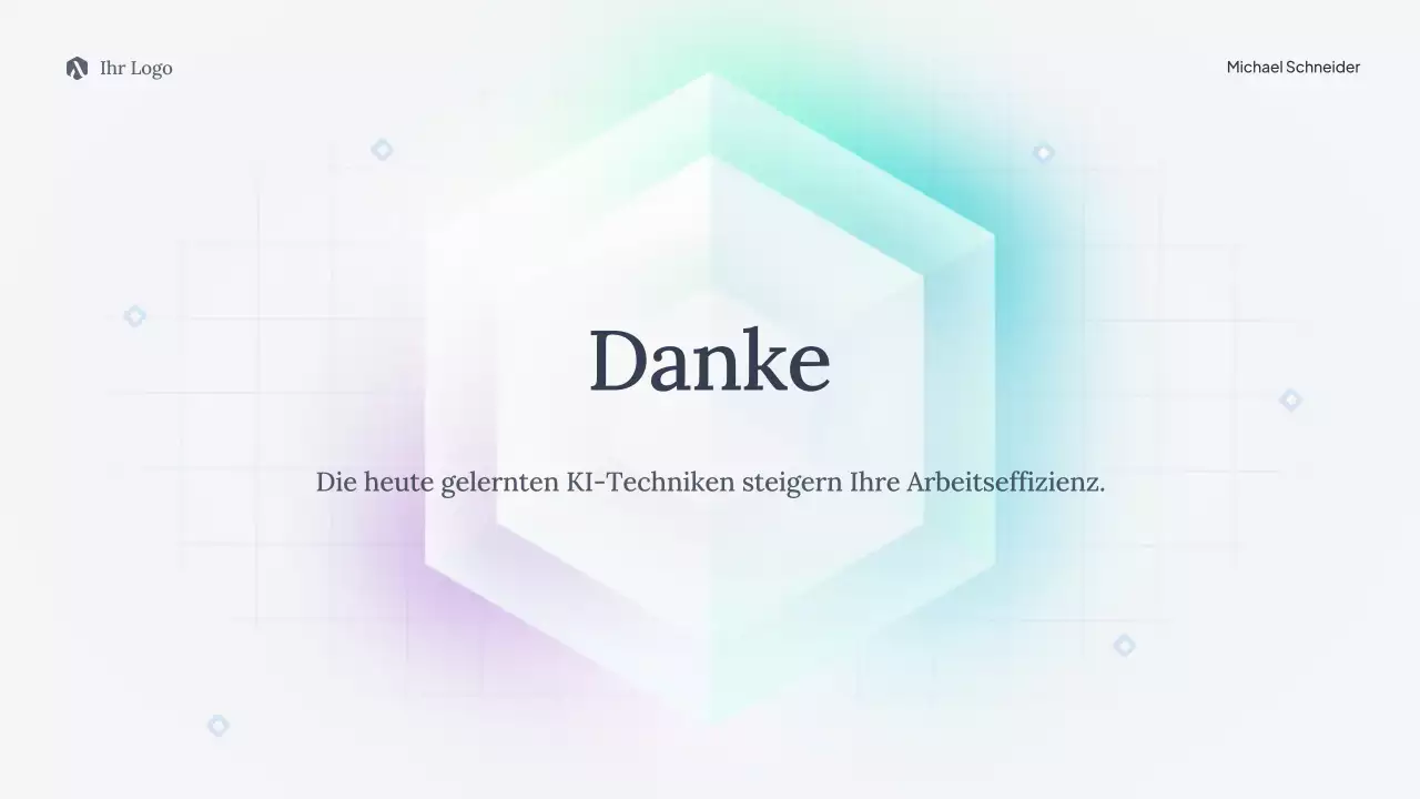 Präsentation des Blue Simple AI-Kurses