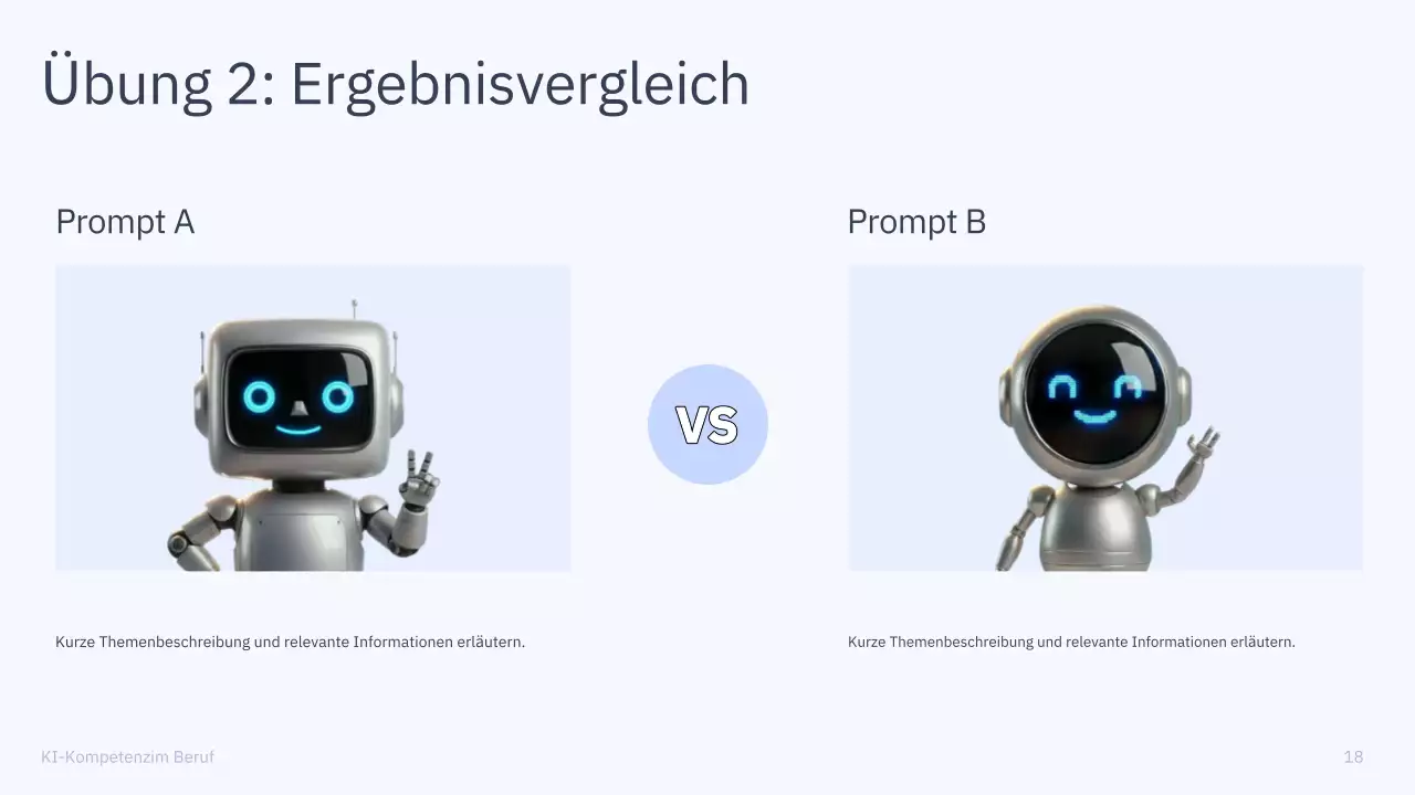 Präsentation des einfachen KI-Kurses „Blau und Grau“