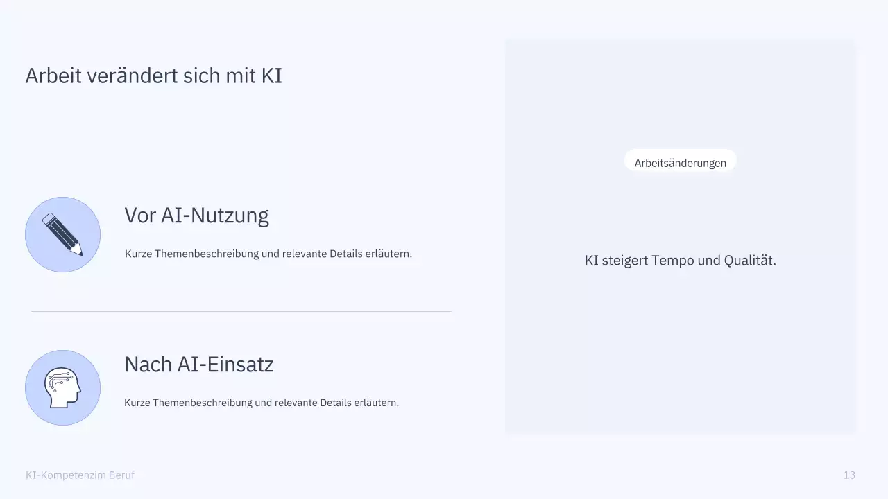 Präsentation des einfachen KI-Kurses „Blau und Grau“