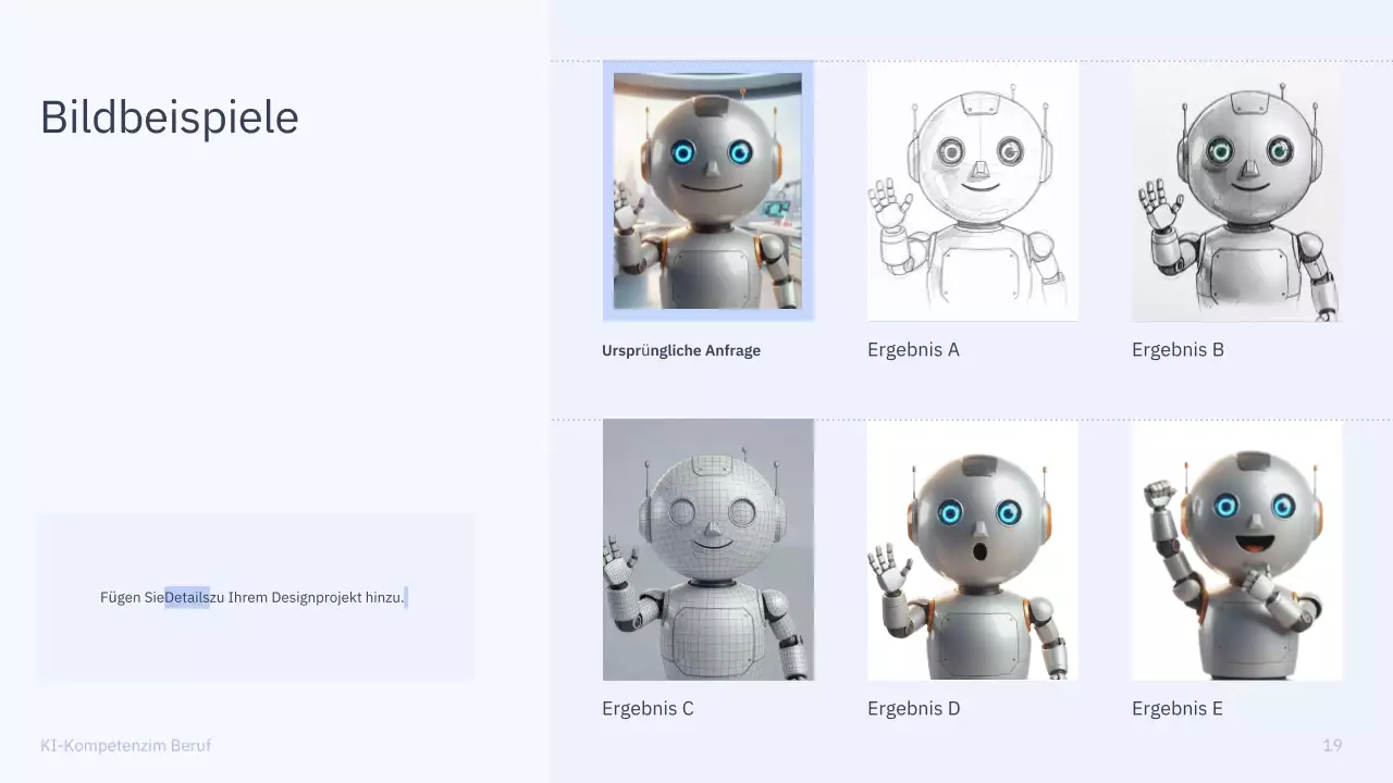 Präsentation des einfachen KI-Kurses „Blau und Grau“