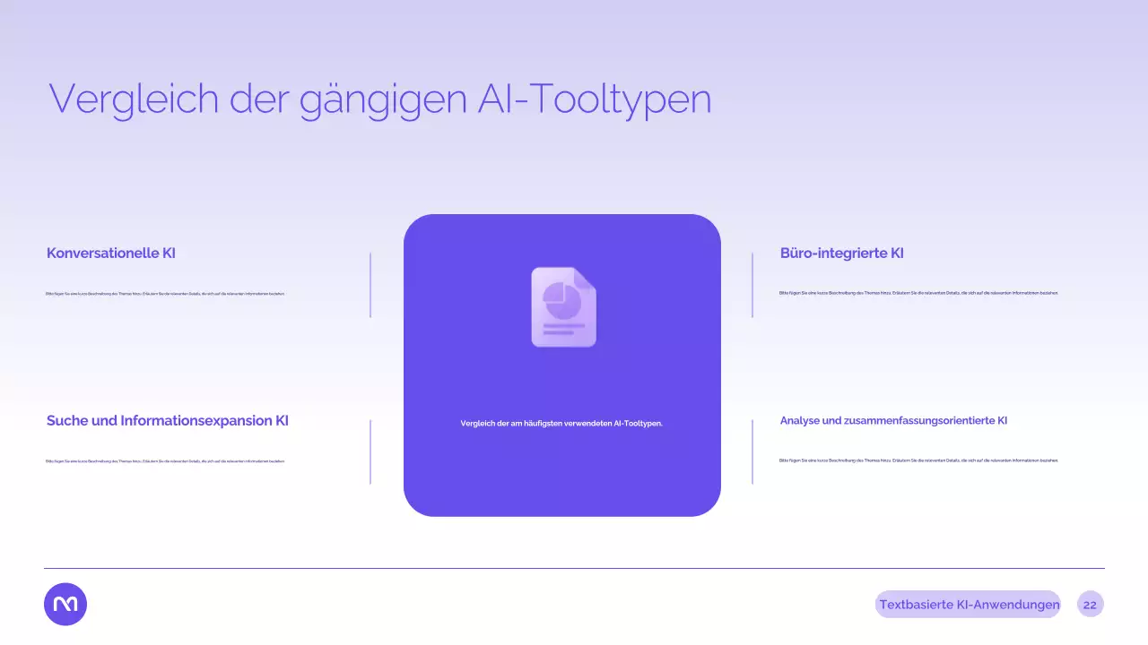 Präsentation des Purple Modern AI-Kurses