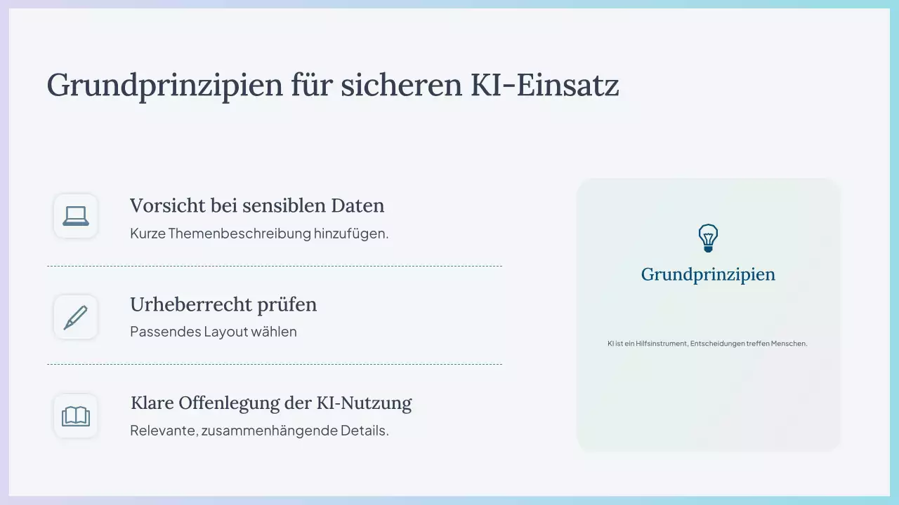 Präsentation des Blue Simple AI-Kurses
