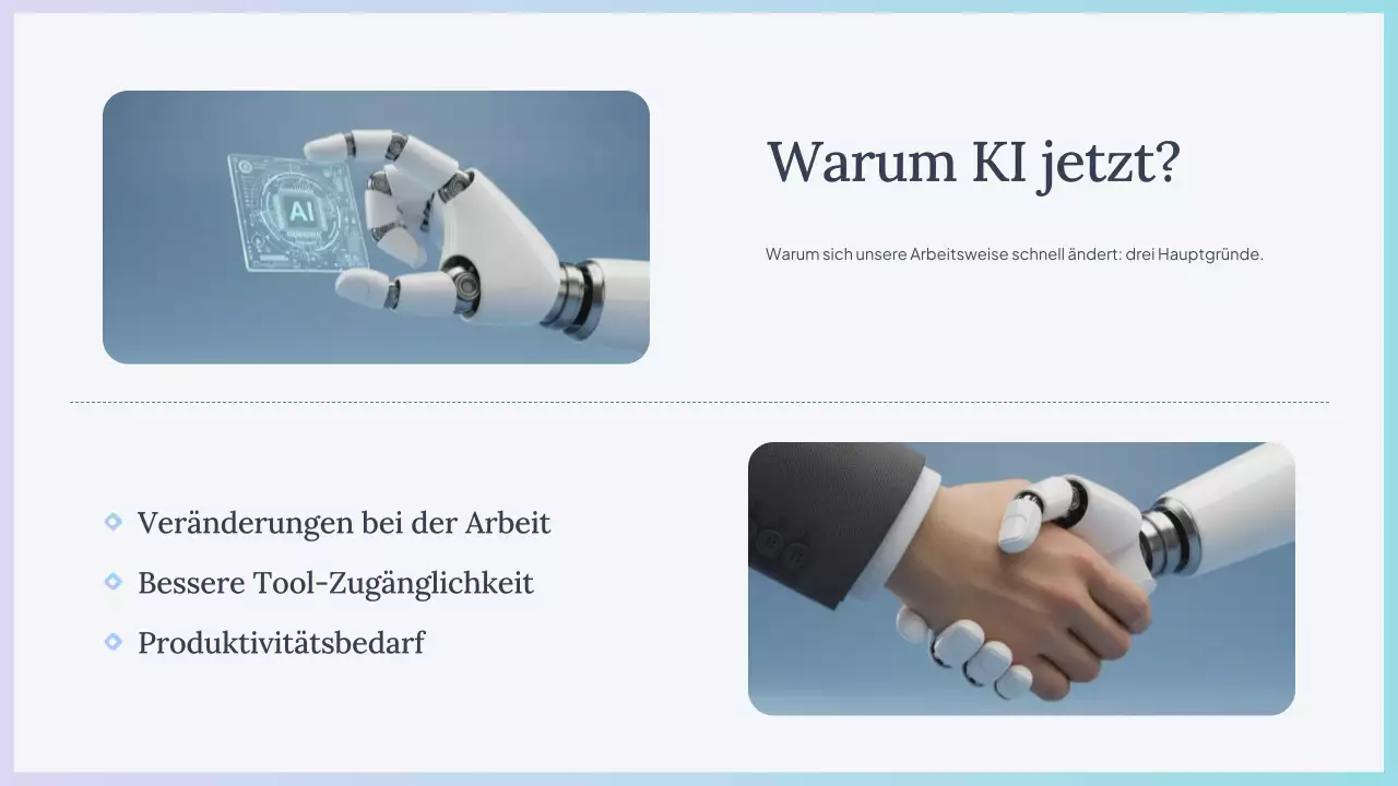 Präsentation des Blue Simple AI-Kurses