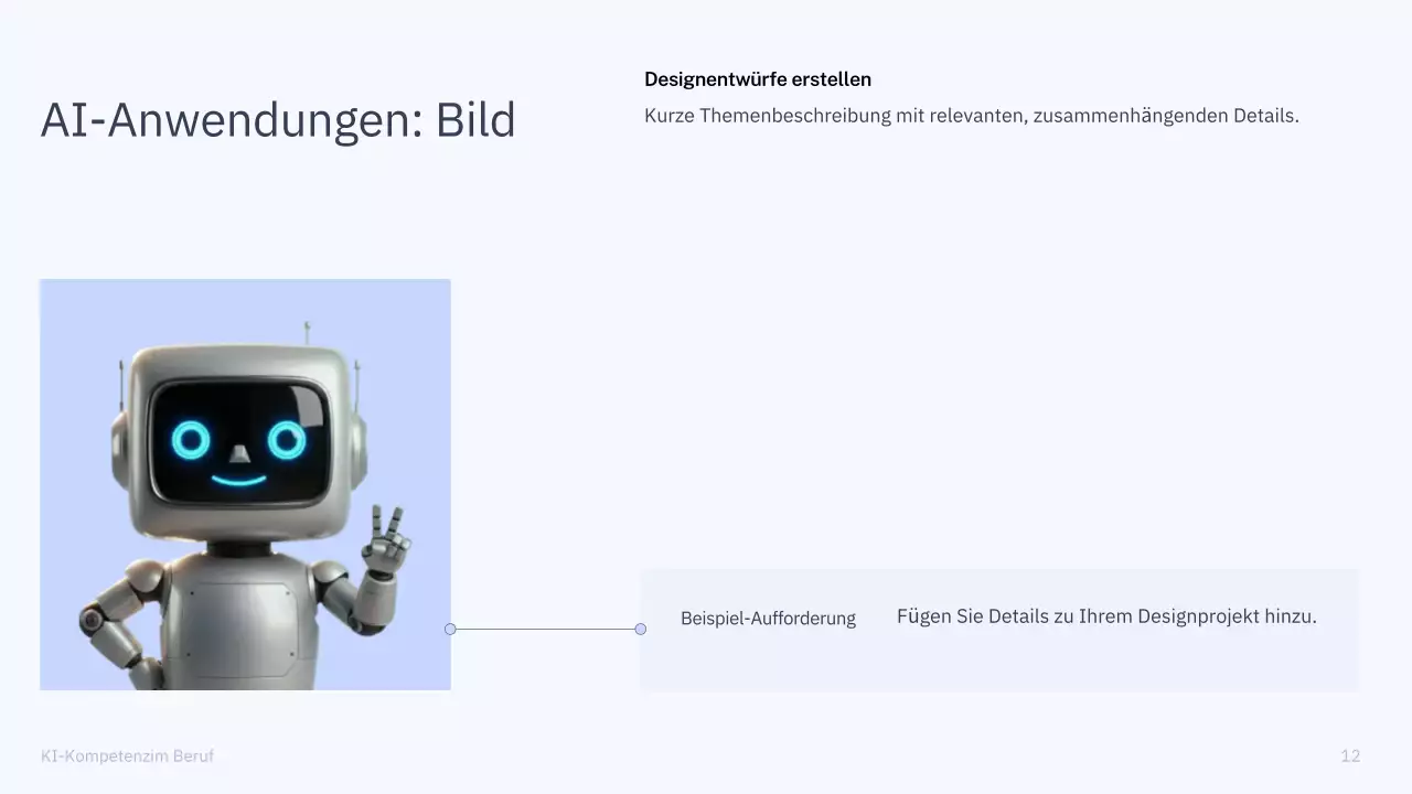 Präsentation des einfachen KI-Kurses „Blau und Grau“