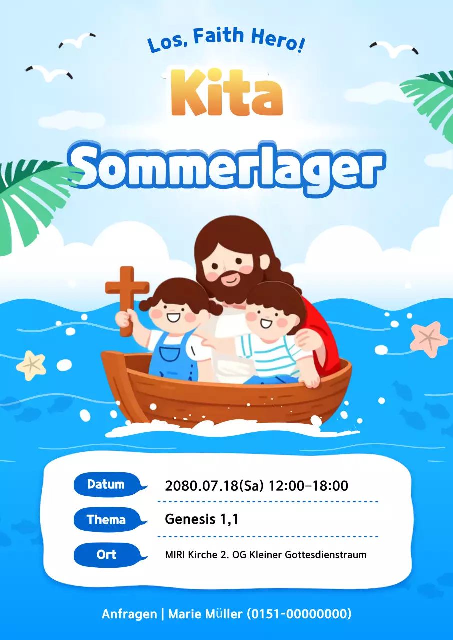 Leitfaden für das Sommercamp „Sky Blue Baby“