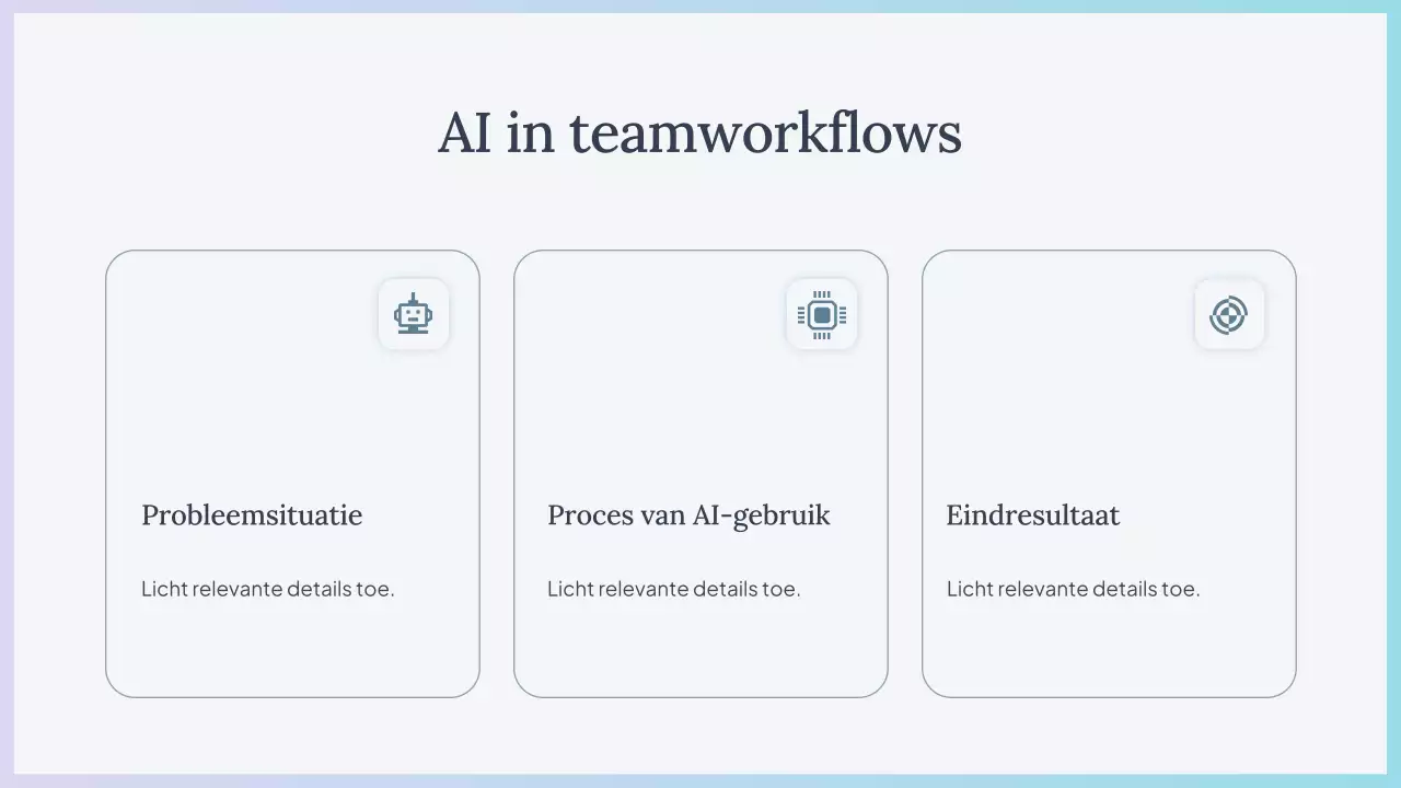 Blue Simple AI cursuspresentatie