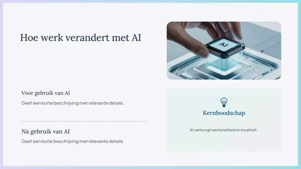 Blue Simple AI cursuspresentatie