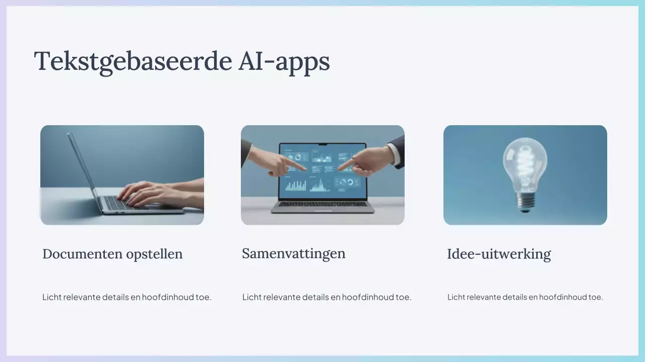 Blue Simple AI cursuspresentatie