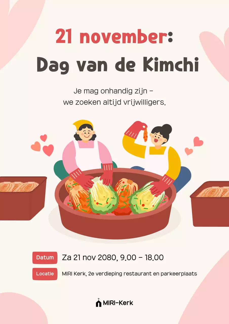 Roze Baby Kimchi Evenement