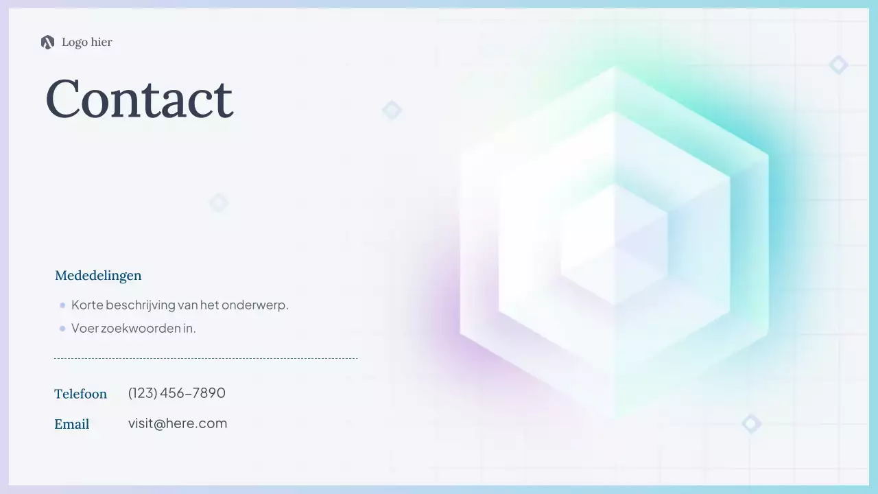 Blue Simple AI cursuspresentatie