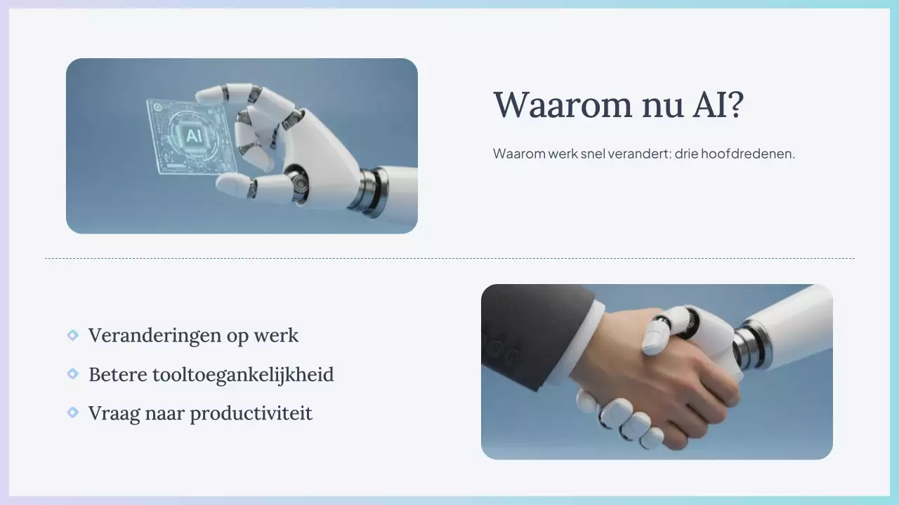 Blue Simple AI cursuspresentatie