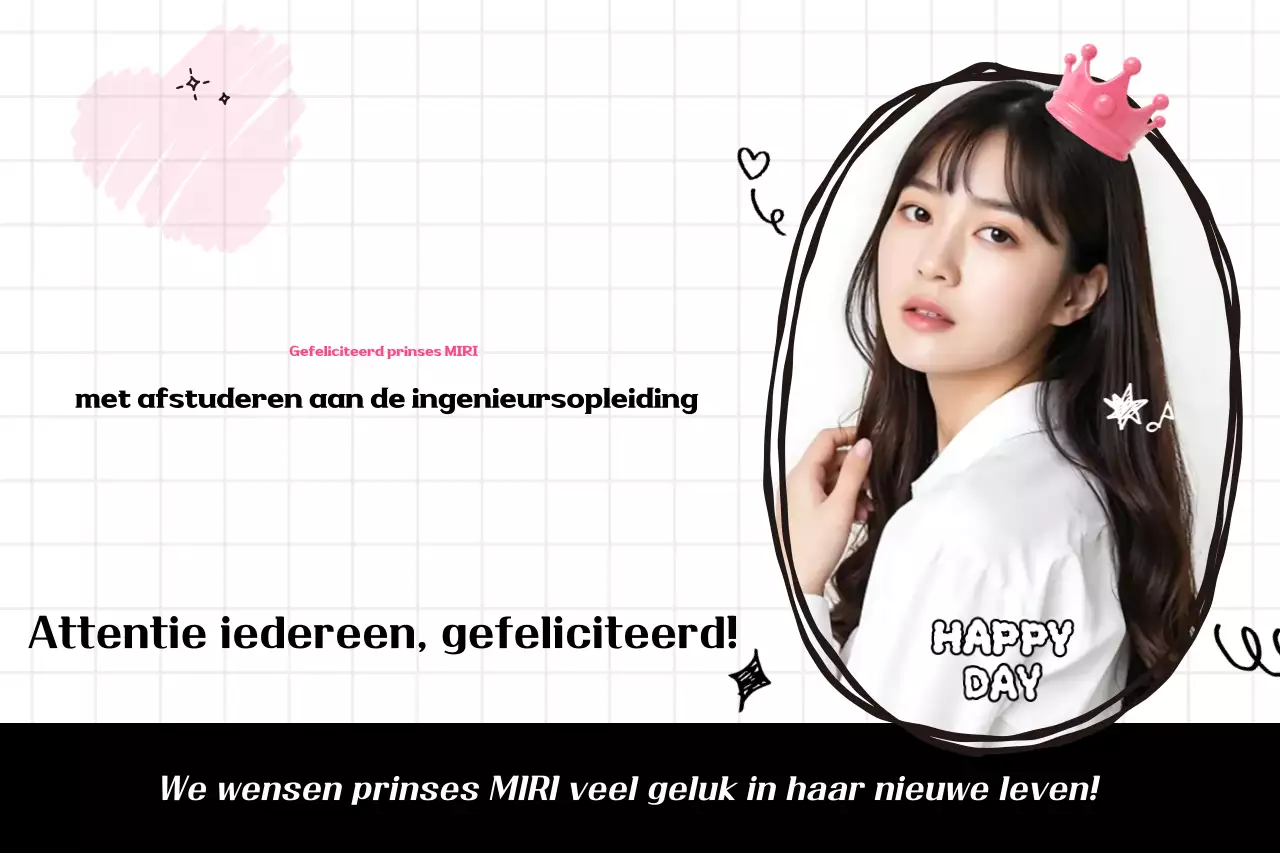 Roze baby afstudeerjuich