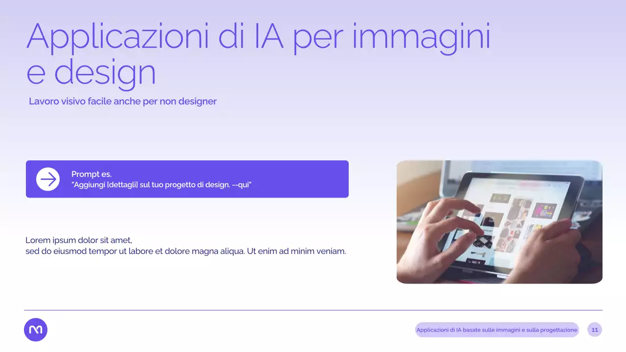 Presentazione del corso di intelligenza artificiale moderna viola