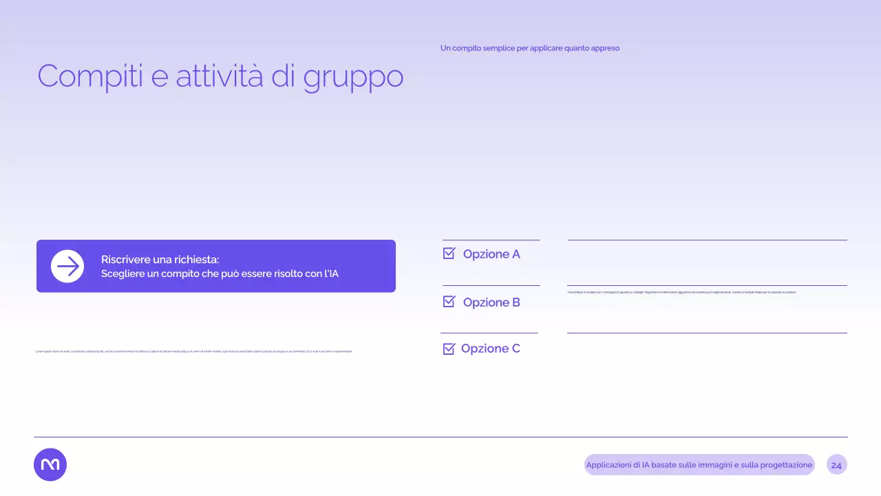 Presentazione del corso di intelligenza artificiale moderna viola
