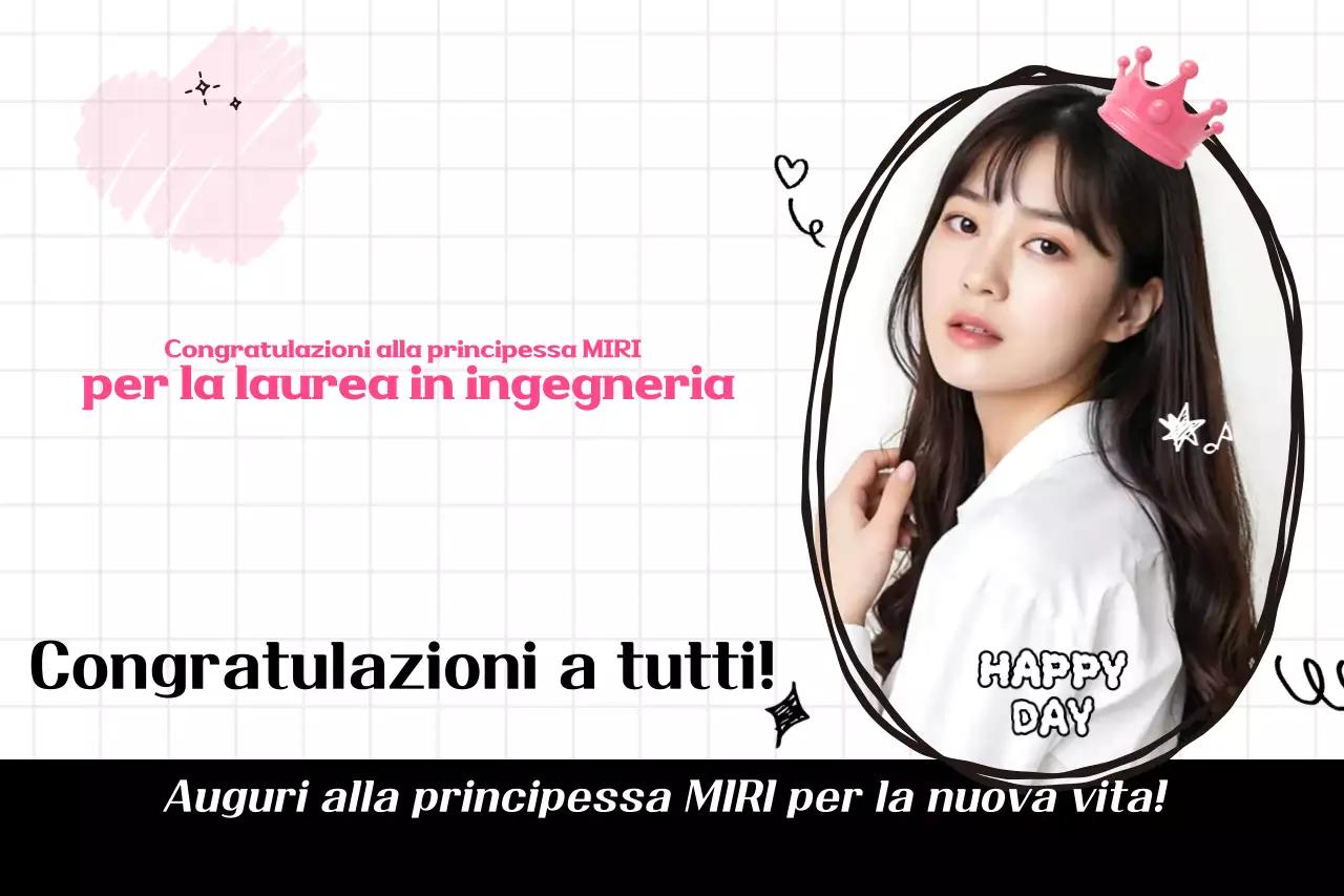 Festa di laurea per neonati in rosa