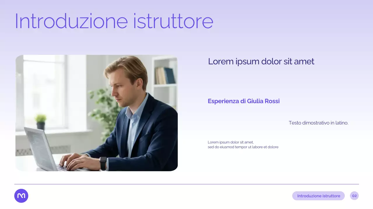 Presentazione del corso di intelligenza artificiale moderna viola