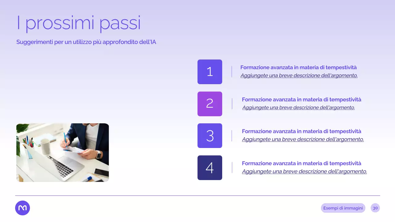Presentazione del corso di intelligenza artificiale moderna viola