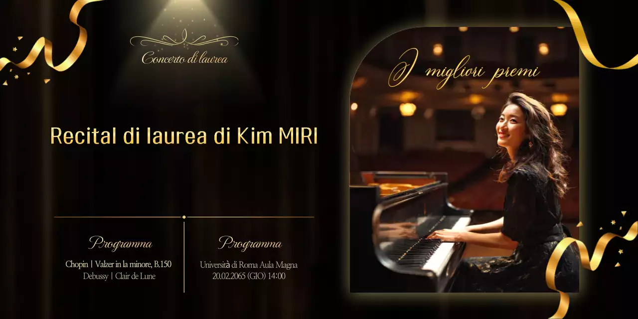 Cerimonia di laurea classica nera