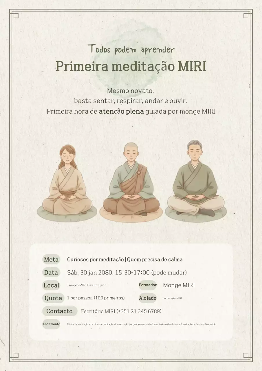 Guia de Meditação Bege e Limpo
