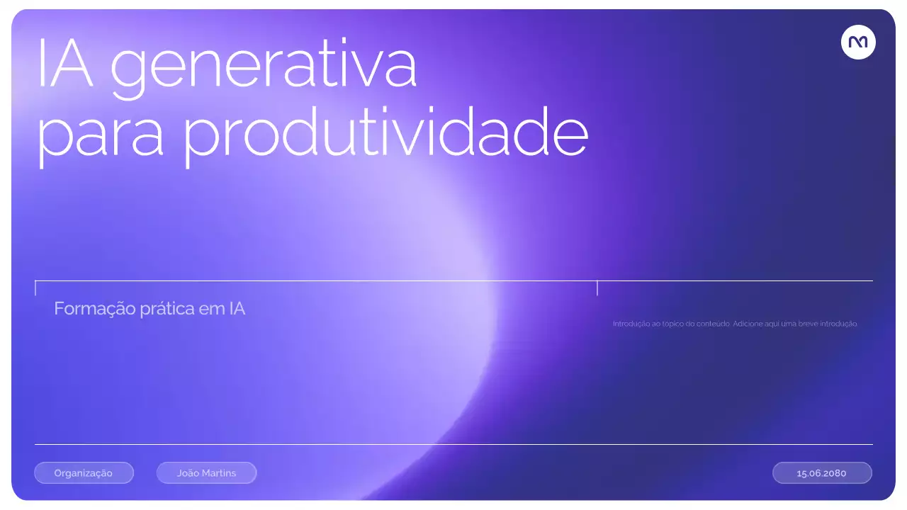 Apresentação do Curso de IA Moderna Purple