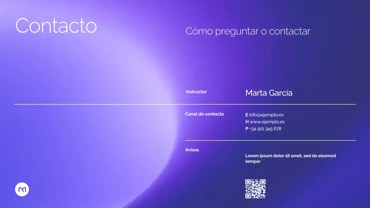 Presentación del curso Purple Modern AI