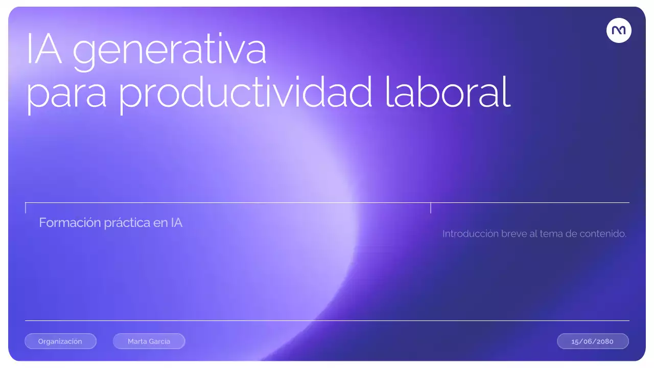 Presentación del curso Purple Modern AI