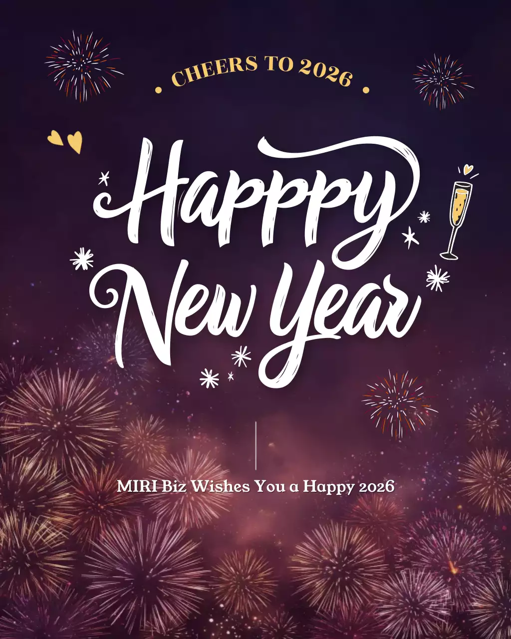 보라 불꽃 모던 새해 축제