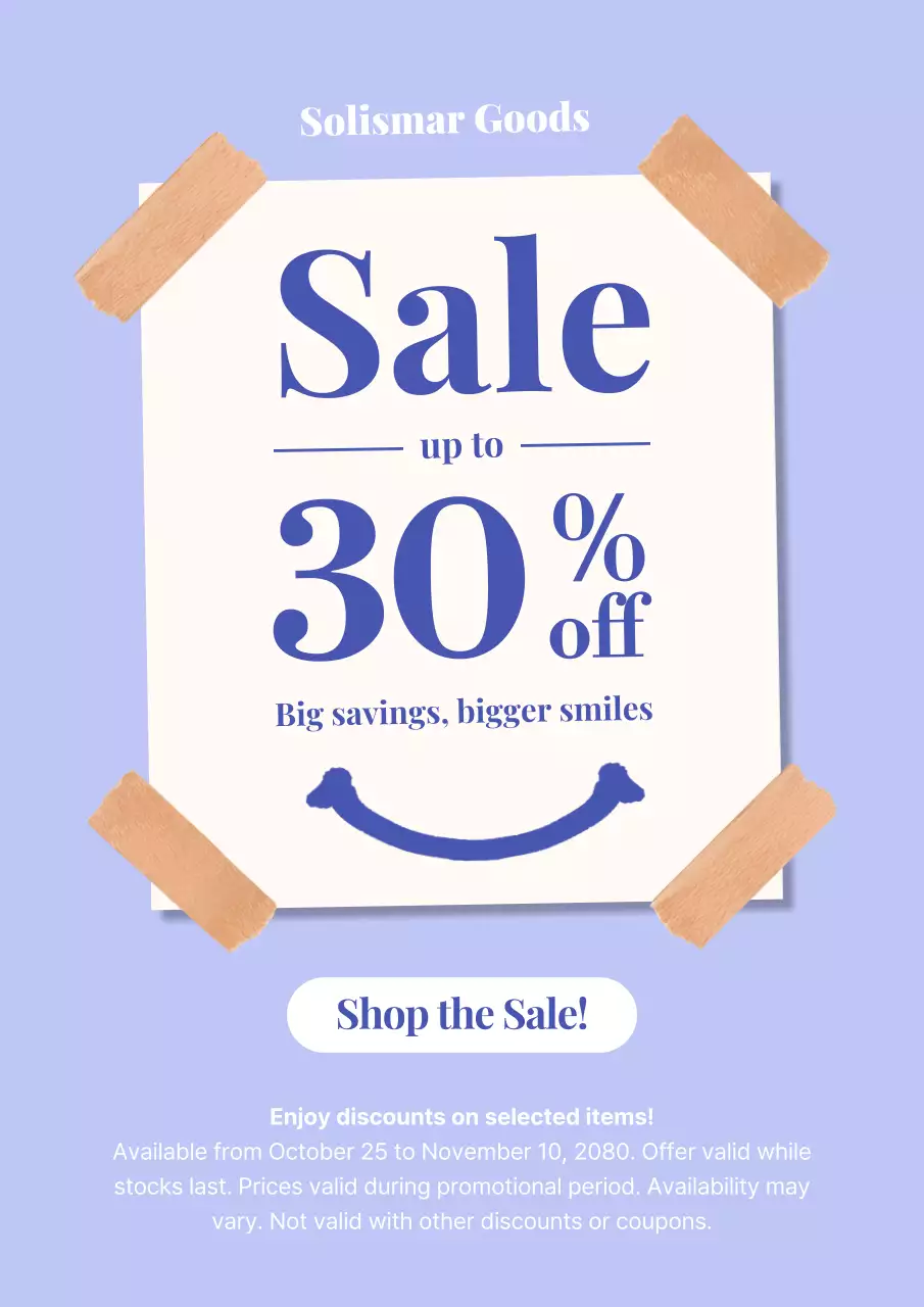 Beige Modern Sale Promotion Poster