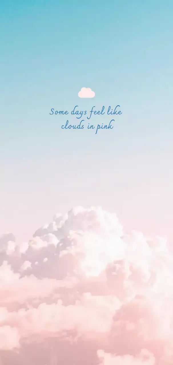 하늘색 미니멀 감성 엽서