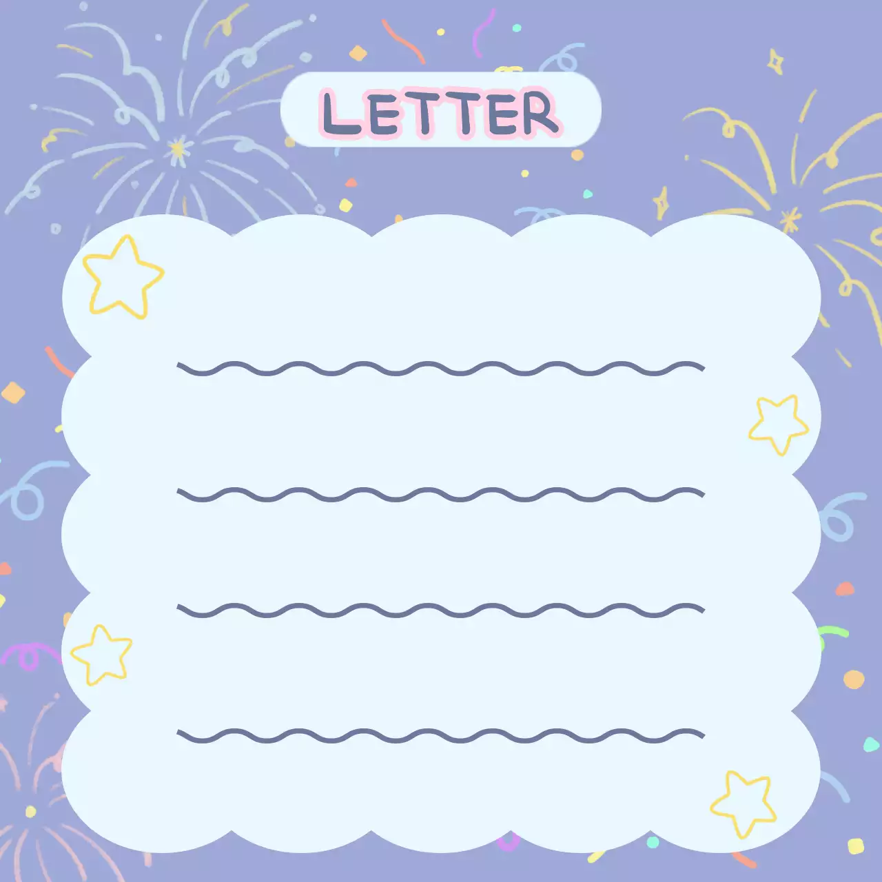 보라색 아기자기한 불꽃놀이 축제