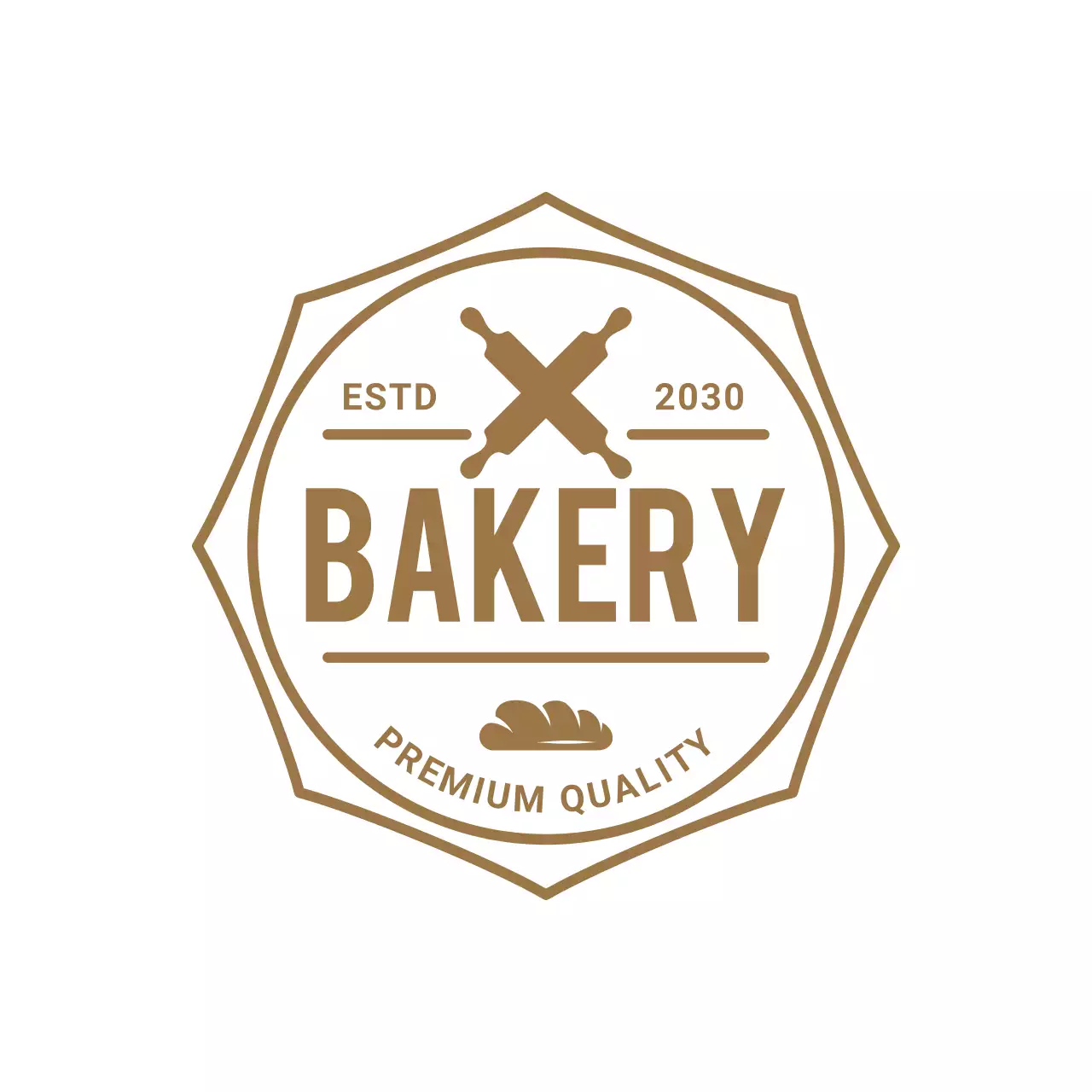 brown vintage bakery advertisement