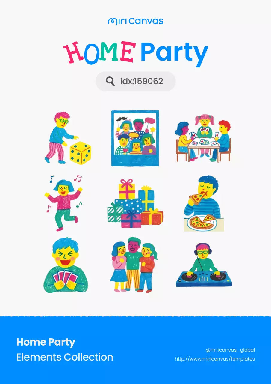 Crayon Home Party Elements