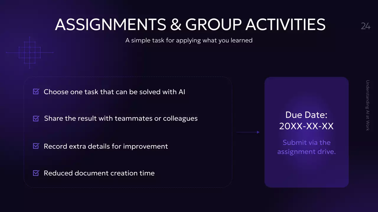 보라색 현대 AI 강좌 발표