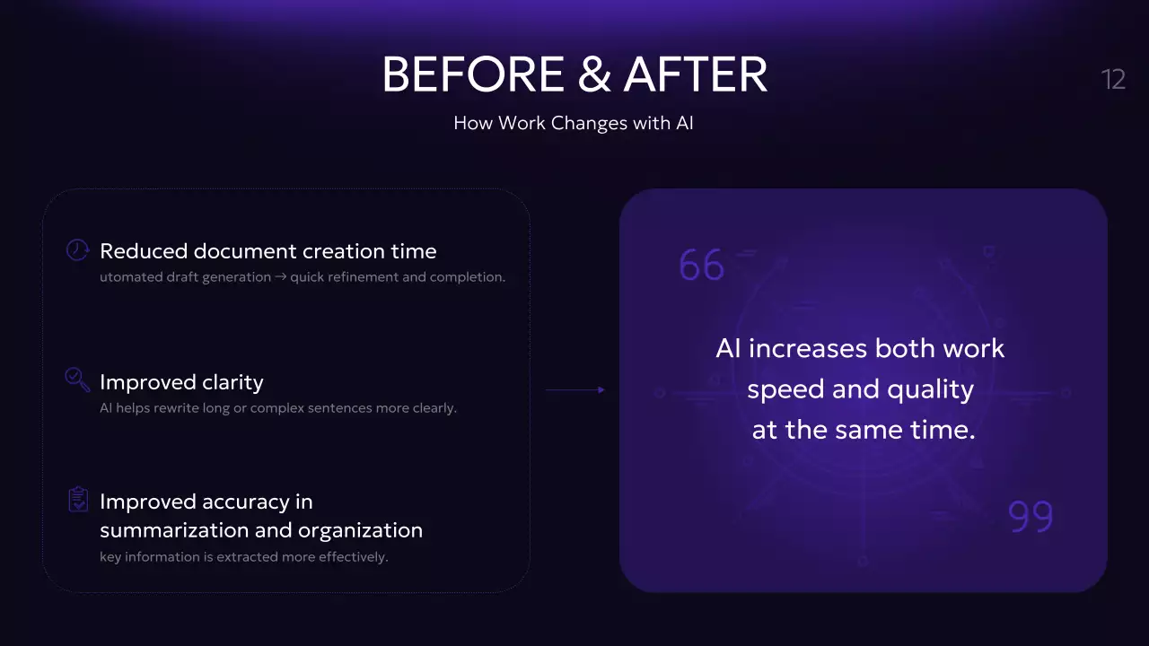 보라색 현대 AI 강좌 발표