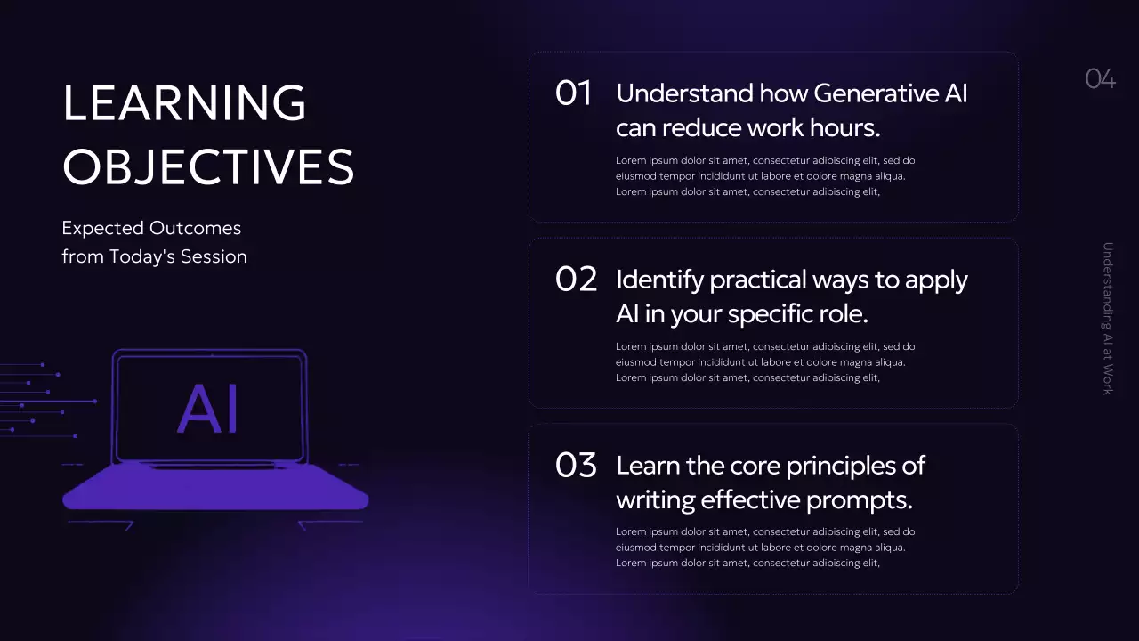 보라색 현대 AI 강좌 발표