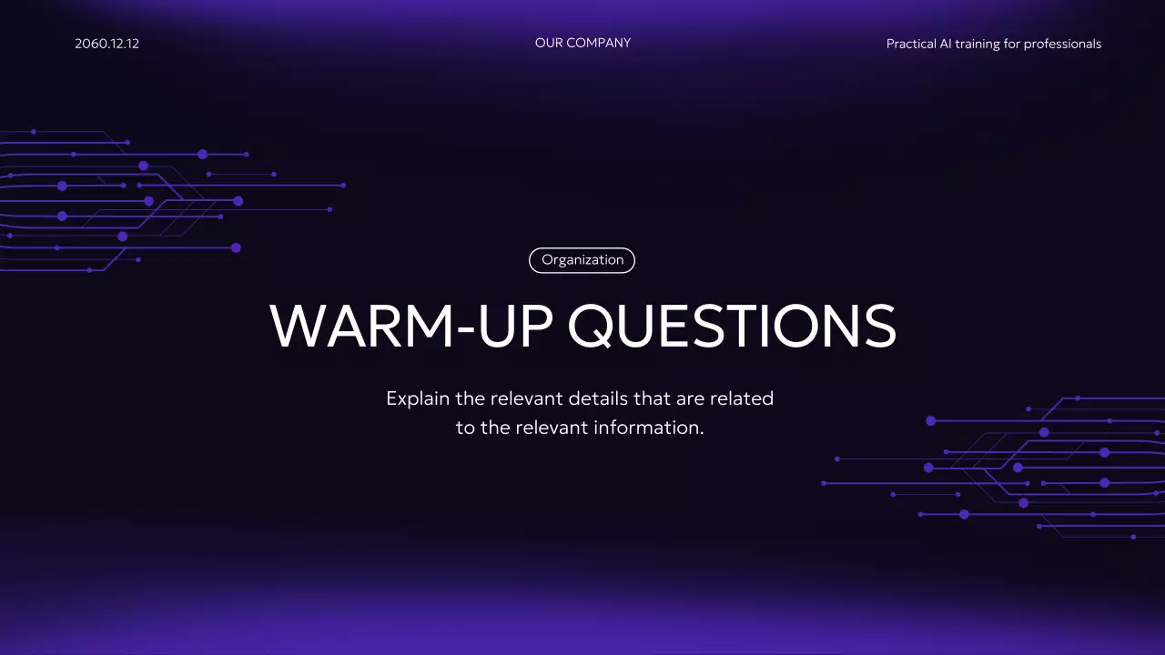 보라색 현대 AI 강좌 발표