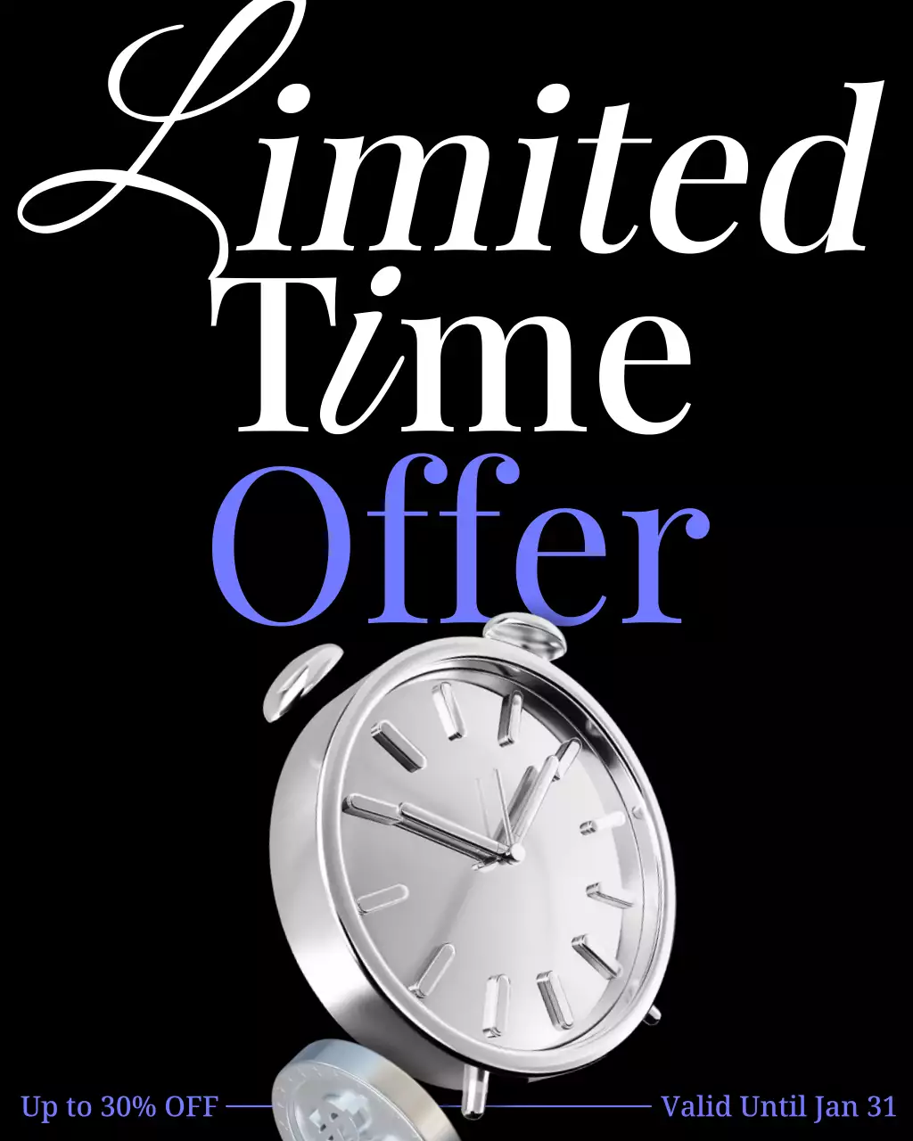 Black modern sale promotion