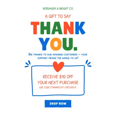 무지개처럼 재미있는 할인 프로모션 포스터