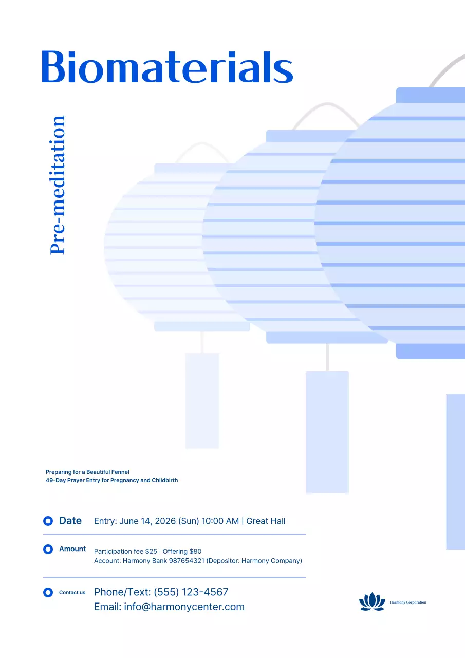 Blue Simple Event Guide