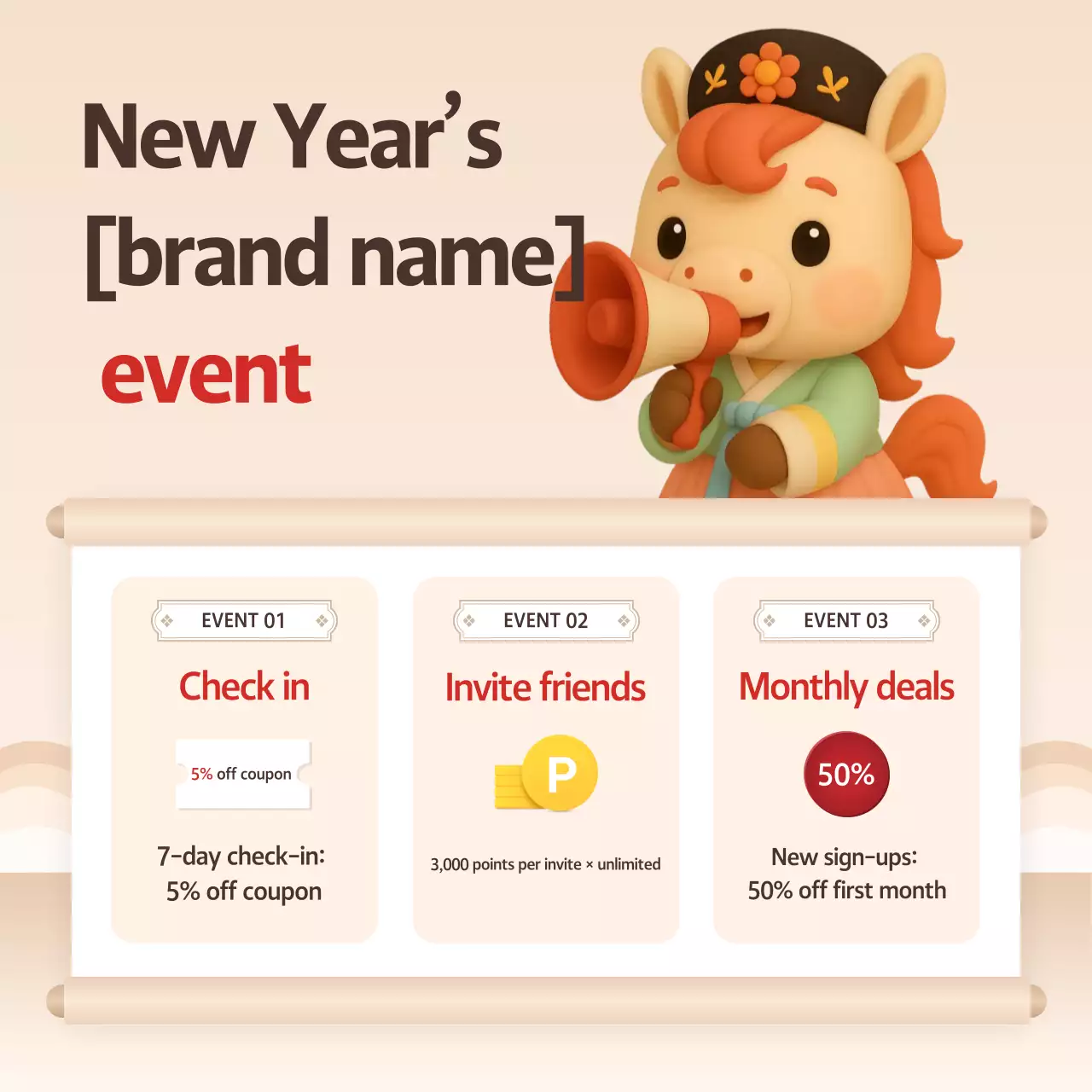 Orange Baby New Year Event