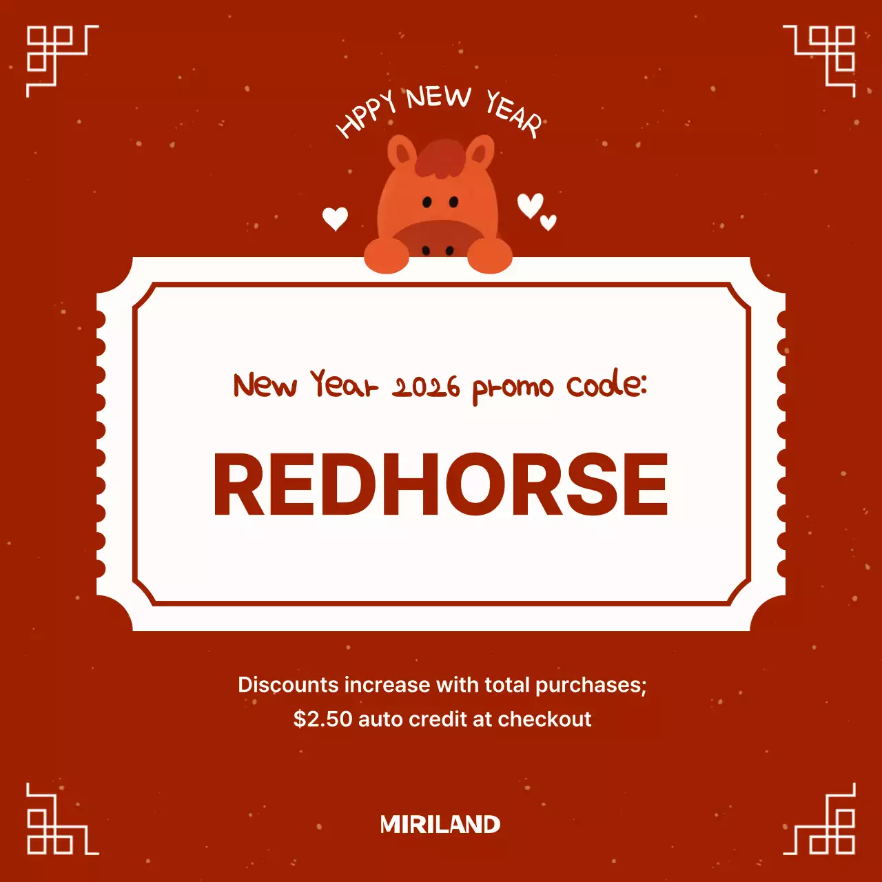 Red Korean New Year Event